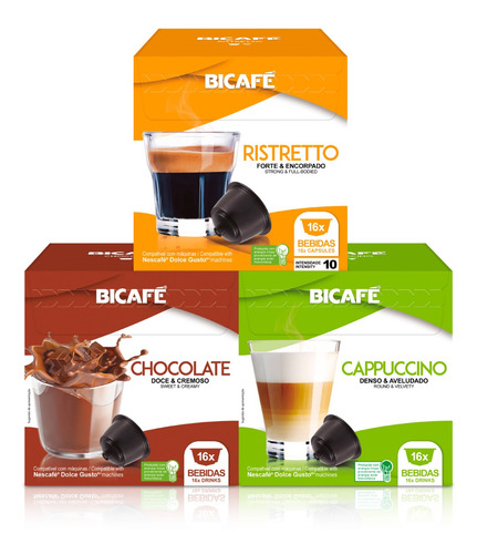 48 Cápsulas Para Dolce Gusto Café & Bebida - Cápsula Bicafé