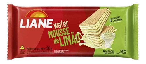 Biscoito Wafer Mousse De Limão Sem Lactose 90g - Liane