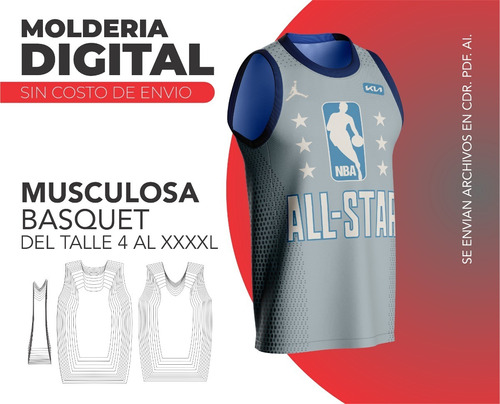 Molderia Digital Musculosa Con Lateral