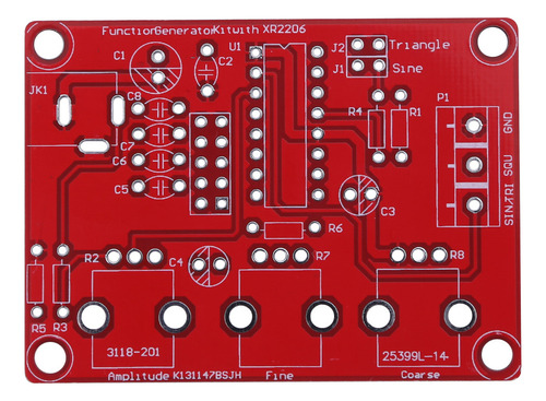 Kit De Generador De Señales Con Funciones Xr2206, 1 Hz-1 Mhz
