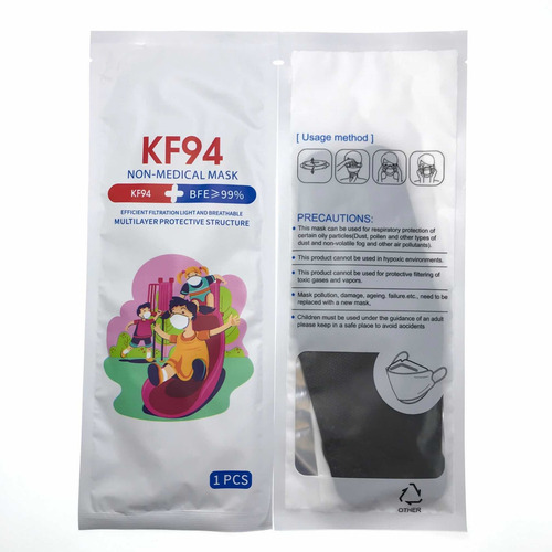 Imagen 5 de 10 de Cubrebocas Kf94 Infantil Mascarillas A Elegir Colores 50pzs