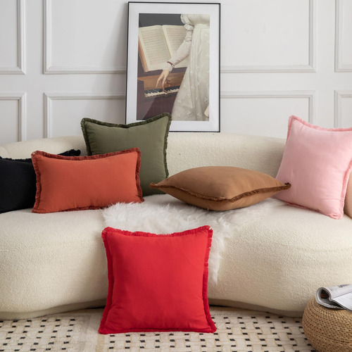 Mandioo Set De 2 Cubiertas De Almohada De Almohada De Algodó