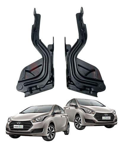 Par Braço Dobradiça Capo Hyundai Hb20 2020 A 2023 Usado