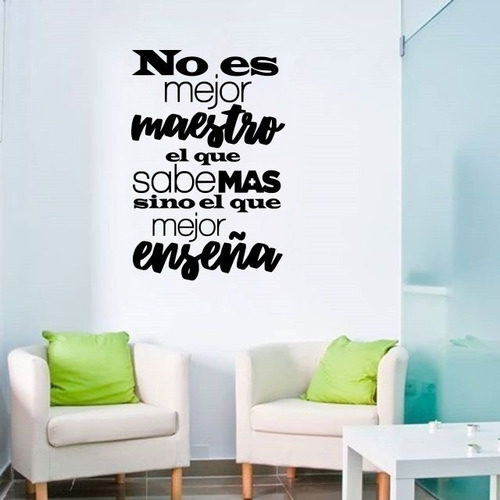 Vinil Decorativo Para Pared Frases Letras No Es Mejor