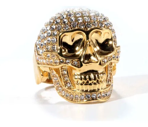Anillo de calavera de oro new arrivals