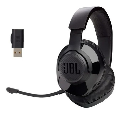 Jbl Free Wh Audifonos Wireless 2.4 Ghz Originales Gaming Color Negro