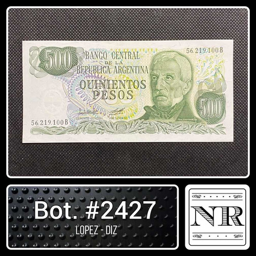 Argentina - 500 $ Ley - Año 1979 - Bot. #2427 - L | D