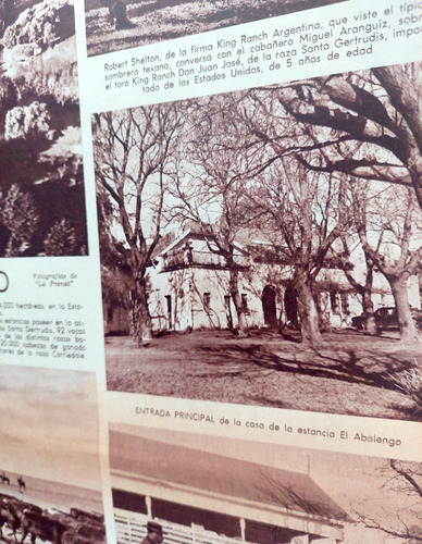 Estancia El Abolengo Santa Fe King Ranch 1962 La Prensa (Usado)