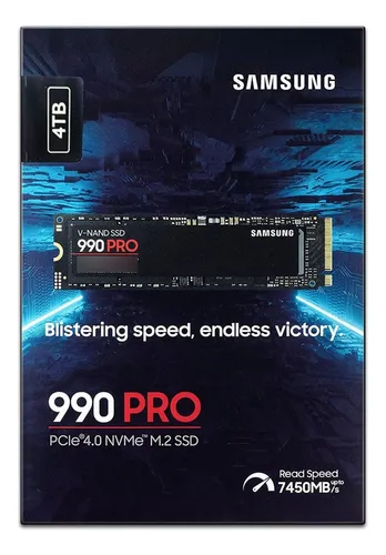 SAMSUNG 990 Pro 4TB M.2 2280 PCIe 4.0 x4 NVMe SSD MZ-V9P4T0B/AM New