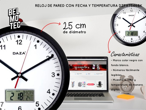 Reloj De Pared Moderno Grande Decoracion Digital Analogico