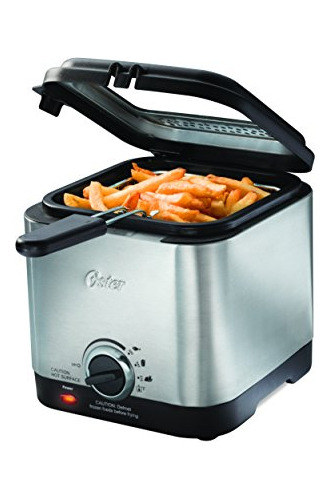 Oster Style Compact Stainless Deep Fryer, Stainless Steel