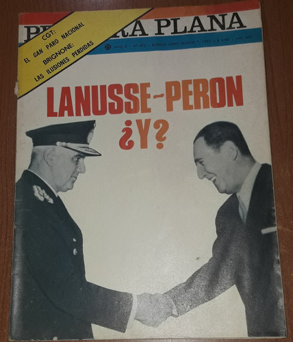 Revista Primera Plana N°475  7 De Marzo De 1972