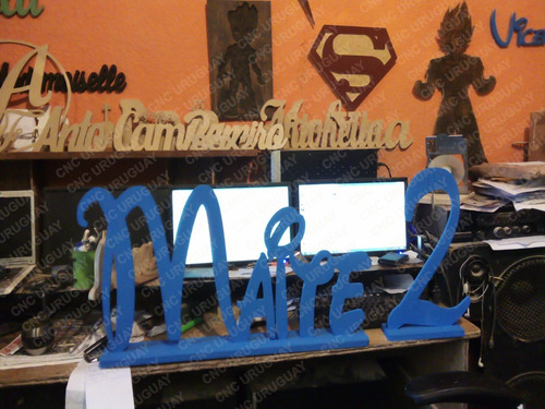 Imagen 10 de 10 de Letras En Madera Mdf 16 Cm Para Decoración - Letras Pintadas