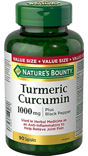 Nature's Bounty Curcumina De Cúrcuma 1000 Mg Más Pimienta Ne