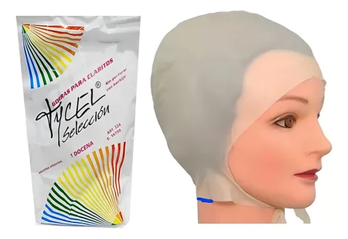 Gorro Claritos Tycel Latex Reflejos Peluqueria Mecha X12 Color Blanco