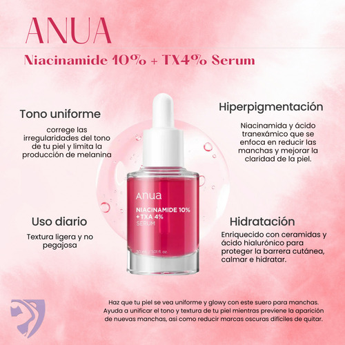 Suero Corrector De Manchas Oscuras Anua Con Niacinamida