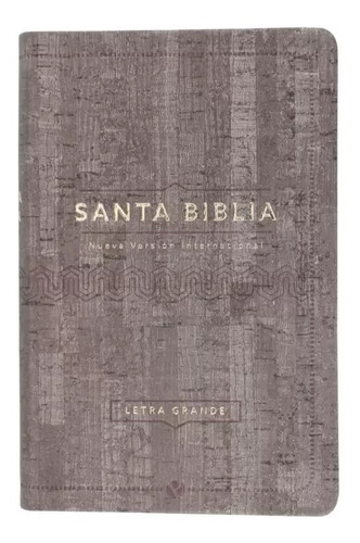 Biblia Nvi Letra Grande Tapa Blanda Cuero Ecologico Marrón