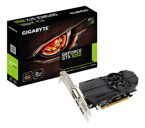 Placa de video Nvidia Gigabyte  GeForce 10 Series GTX 1050 GV-N1050OC-2GL OC Edition 2GB