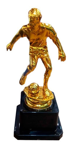 Trofeo Alegoría Con Base Plástica Deportivo Dorado Fútbol