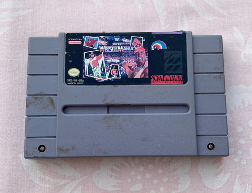 Wwf Super Wrestlemania Videojuego Original Snes 1992 Ljn (Usado)