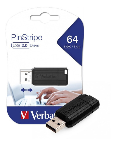 Pendrive Verbatim 64gb Usb 2.0 Pc Notebook Audio Y+ Febo