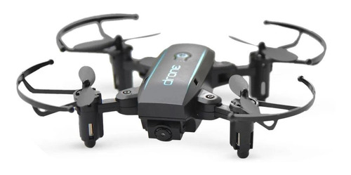 Mini drone Linxtech IN1601 con cámara HD negro 2.4GHz 1 batería