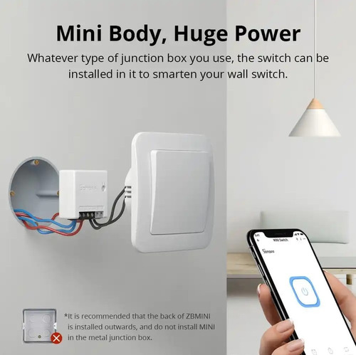 Interruptor Sonoff Zb Mini Zigbee Repetidor Y Llave Externa