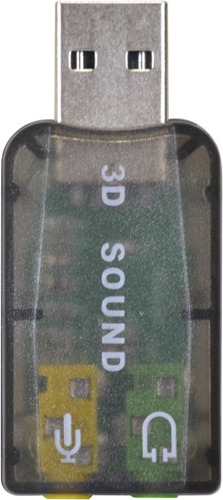 Imagem 3 de 6 de Adaptador Placa De Som Usb 5.1 Fone Microfone Canais Virtual