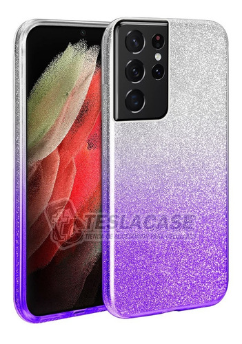 Carcasa Samsung S21 Ultra Degradada Morada