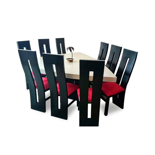 Comedor Minimalista Mod Miami 9 Sillas Moderno