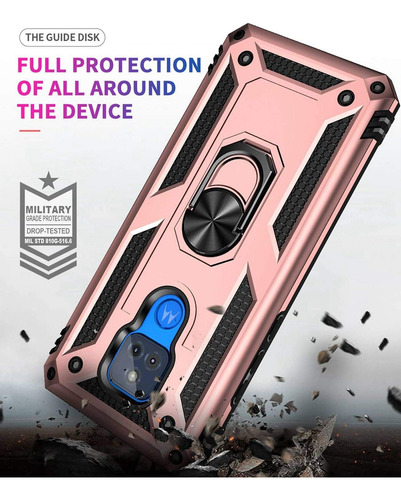 Funda Protectora Para Motorola E7 Normal + Cristal 21d