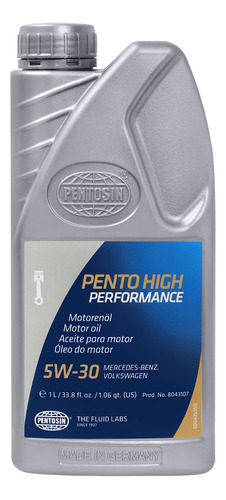 Aceite 100% Sintético Pentosin Pento Hp 5w-30 Audi S4 2004/2