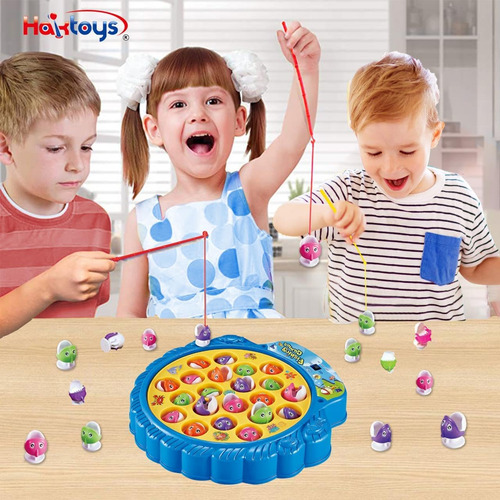 Haktoys Juego De Pesca Set Incluye 21 Peces Y 4...