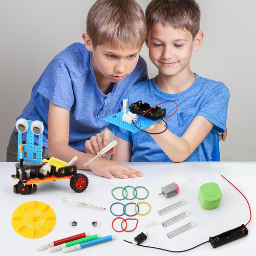 Kit De Robótica Stem Science Wesayee 6-8 8-12 Com 6 Robôs E
