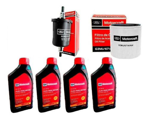 Troca Oleo 4 L 5w30 New Fiesta Filtro Combustível Motorcraft