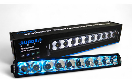 Barra Led Aurora Drl Rgb 22 Pulgadas Alta Penetración 150 W