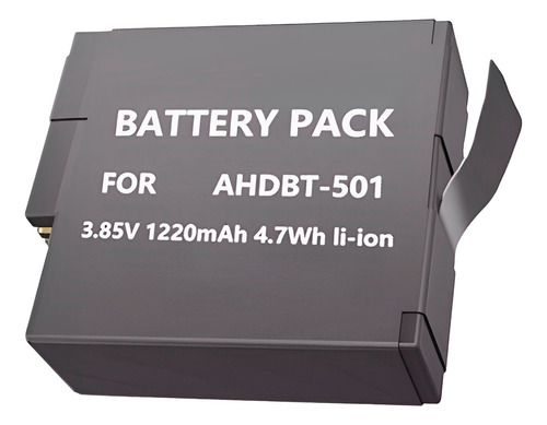 Bateria Ahdbt-501 P/ Gopro Hero5, Hero6, Hero7 E Hero8 Black