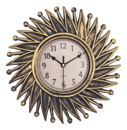Reloj De Pared Pequeño, Reloj De Bronce De 10 Pulgadas, Func