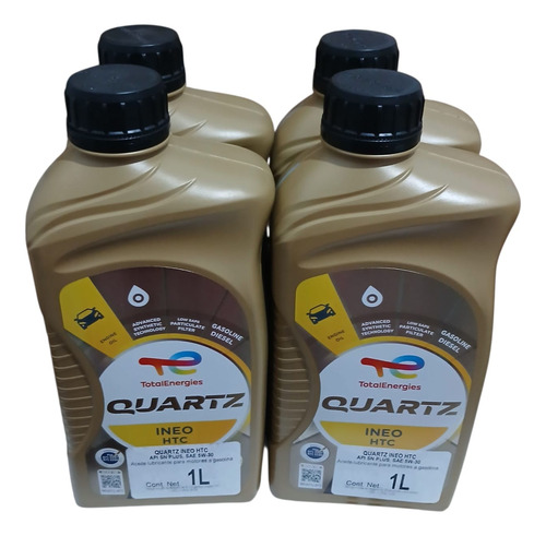 Aceite 5w30 Total Quartz Ineo, 4 Pzas.