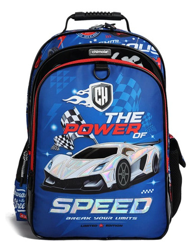 Mochila Chimola Espalda 18 pulgadas Autos Car Racing BT105