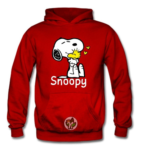 Poleron Con Capucha, Dibujos Animados, Snoopy, Clasico, Charlie Brown, Tallas Xxxl / Natural King