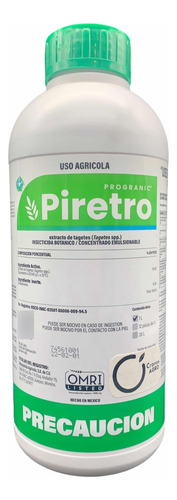 Progranic Piretro Insecticida Botanico Extracto Tagetes 1 Lt