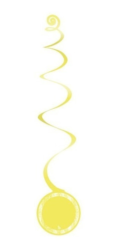 Colgante Decorativo Amarillo  Pastel X6  Cotillon Eventos