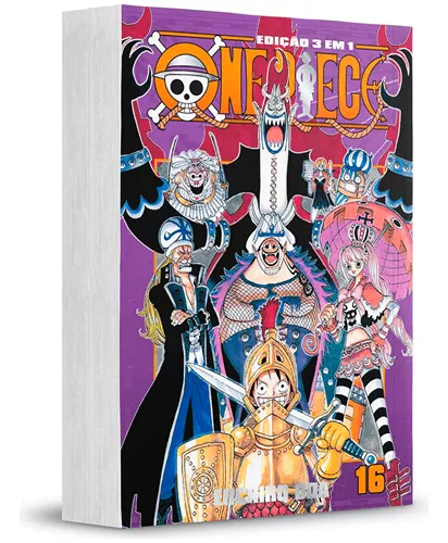 One Piece Mangá KIT Vol. 1 Ao 3 - Nova Encadernação Clássica, Capa