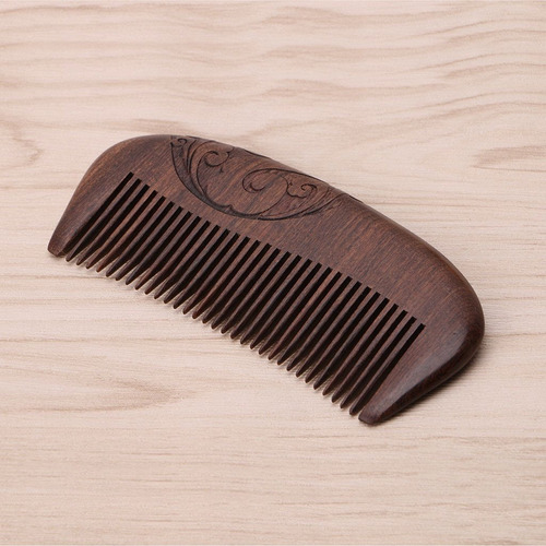 Imagen 5 de 7 de Peine De Madera De Sándalo, Anti Frizz