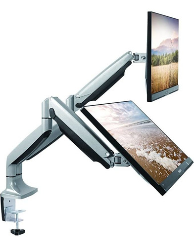 Techorbits Soporte Para Monitor Doble, Brazos Universales D.