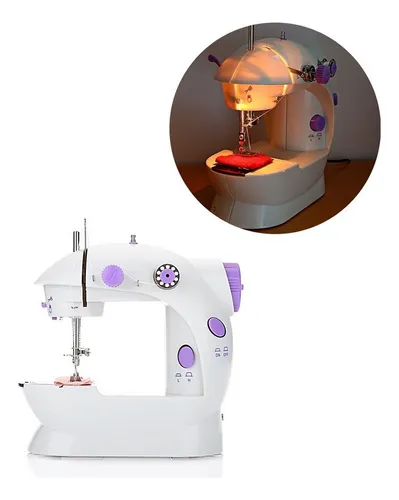 Maquina De Coser Mini Sweing Machine Con Pedal Color Blanco