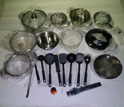 Juego De Ollas De 29 Piezas Acero Inoxidable Original