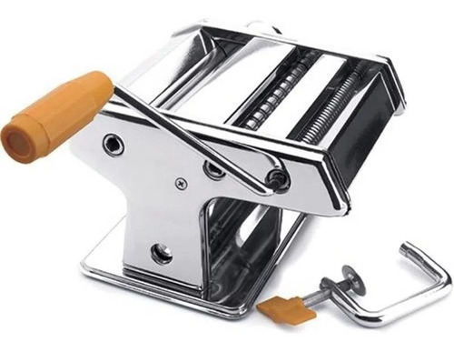 Imagem 2 de 10 de Máquina Massa Macarrão Caseiro Manual Abre E Corta Inox
