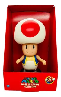 Boneco Toad Turma Do Mario Articulável Action Figure Vinil